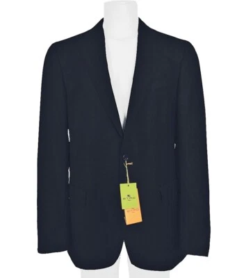 NUEVO Etro Sportcoat (Chaqueta)!  Forro cachemir algodón azul marino ITALIA 39 40 e 52 EE. UU. Foto 1 de 4