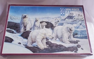 Puzzle vintage nuovo 1994 "Polar Expedition" FX SCHMID puzzle Timothy Knepp 1000 pezzi - Foto 1 di 3