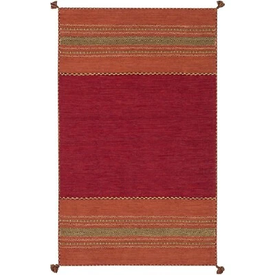 Surya COMBO 8ft x 10ft and 2'6" x 8" Color Block 95% Cotton 5% Chenille Rug. See - Image 1 of 4