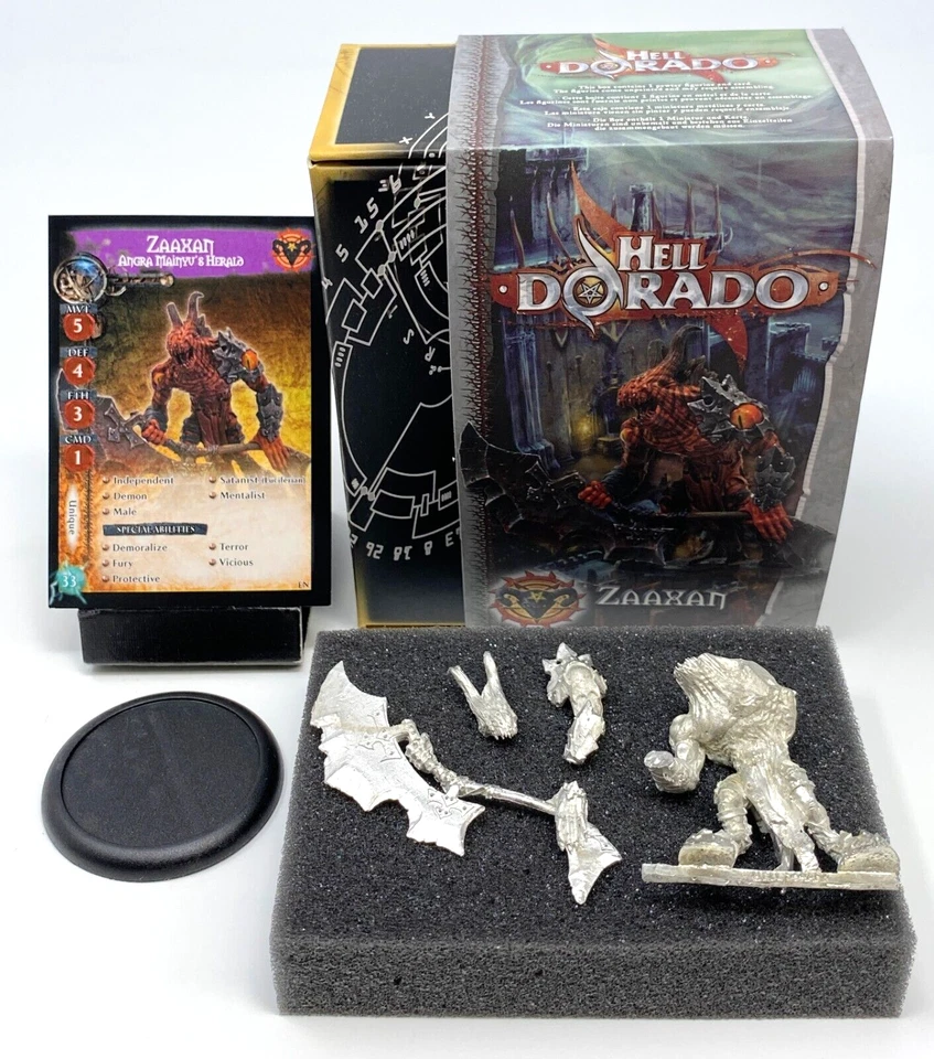 Hell Dorado В Коробке Набор: Демоны - Zaaxan НОВЫЙ В КОРОБКЕ МЕТАЛЛИЧЕСКИЙ МИНИАТЮРНЫЙ ШИФР STUDIOS - Изображение 1 из 3