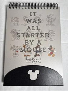 IT WAS ALL STARTED BY A MOUSE - Walt Disney ® SKETCHBOOK Magnetic Fold Latch NEW - Imagen 1 de 3