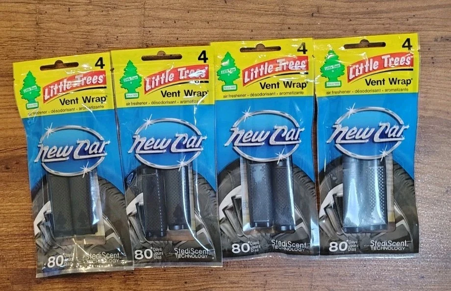 Little Trees Vent Wrap Air Freshener 4-PACKS (New Car Scent) - Image 1 of 1