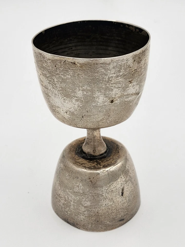 Jigger doble vintage de mediados de siglo Eddie's de México de ley 925 Foto 1 de 4