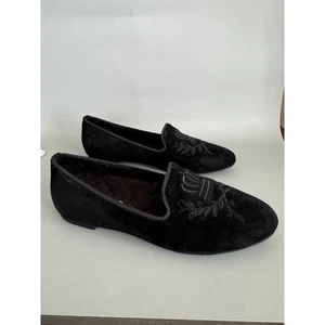 Mocassini da guida Vionic donna neri scamosciati comodi supporto taglia 8,5 ballerine - Foto 1 di 8