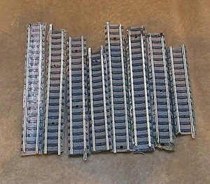 FLEISCHMANN N SCALE TRACK X 8 PIECES STRAIGHT USED - Picture 1 of 2