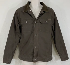 Giacca WOOLRICH uomo M/MEDIA marrone scuro anatra sherpa foderata in pile con bottoni - Foto 1 di 15