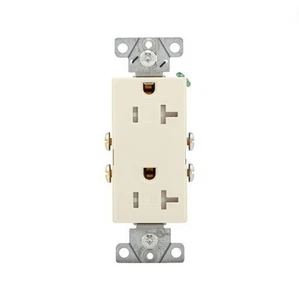 Eaton Almond Tamper Resistant Duplex Receptacle Outlet NEMA 5-20R 20A TR1307A - Picture 1 of 1