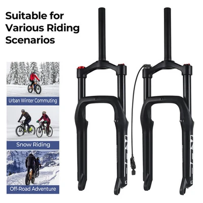  Snow Bike Fat Tire Front Air Suspension Fork 20*4.0er with 120mm Trave  - Image 1 of 4