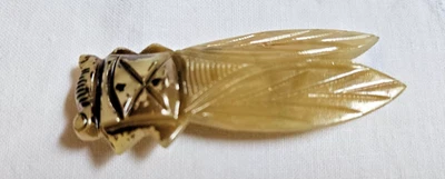 ANCIENNE BROCHE CIGALE  EN BAKELITE - Photo 1/4