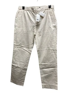 Vince Womens Classic Owen Straight Leg Pants In Cream With Pockets New Sz L - Picture 1 of 14
