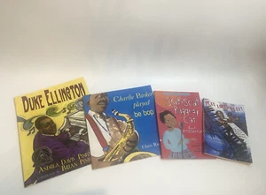 Jazz African American Music 4 Books Ellington Parker Fitzgerald Armstrong - Imagen 1 de 10