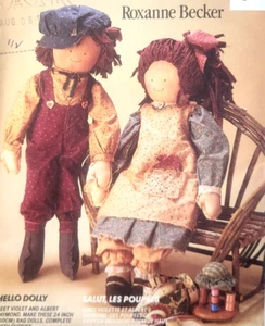 Uncut McCalls 6039 Sew Pattern 24" Stuffed Rag Dolls Boy Girl Primitive Clothes - Picture 1 of 4
