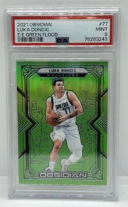 2021 Obsidian Luka Doncic T-mall Asia Electric Etch Green Flood Pop 1 PSA 9 /25 - Bild 1 von 2