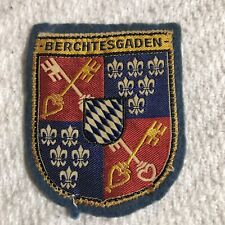 Vtg BERCHTESGADEN Bavaria Germany Crest Coat Of Arms Travel Souvenir Patch Felt