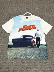 Vintage Fast & Furious Mens T Shirt 2XL White Vin Diesel Charger Print GOAT RARE - Picture 1 of 7