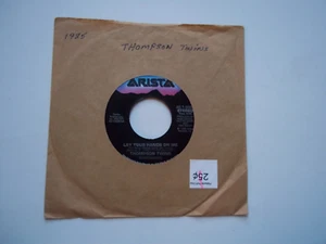 THOMPSON TWINS Lay Your Hands On Me; Lewis Carol 45 RPM Record  7" Single 1985 - Picture 1 of 6