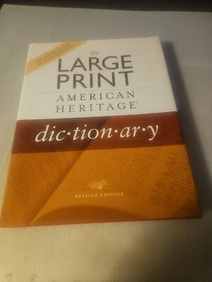 2006, "American Heritage Dictionary" Large Print Revised Edition Hardcover Book  - Image 1 of 4