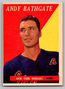 1958-59 TOPPS #21 ANDY BATHGATE RANGERS - Picture 1 of 3