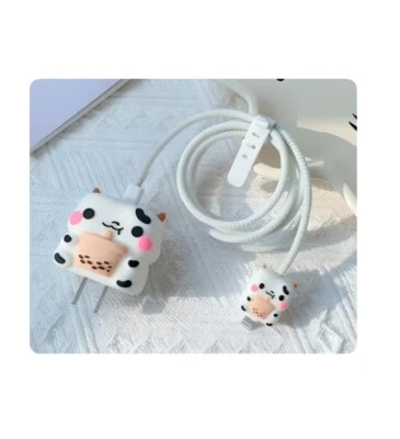 Boba Tea Cute Cow 3D Charger Case- Iphone/Type C - Image 1 of 3