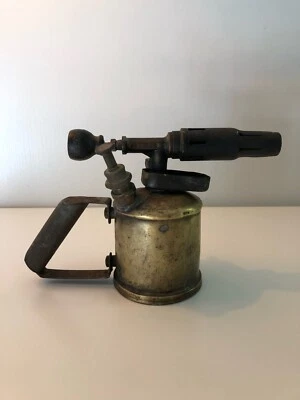 Lampe à souder ancienne Chalumeau ancien F.J PARIS FRANCE vintage et authentique - Photo 1/4