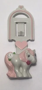 Vintage McDonalds My Little Pony Charm Snuzzle Bookmark 1984 1985 Gray Pink MLP - Picture 1 of 2