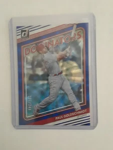 2022 DONRUSS PAUL GOLDSCHMIDT DOMINATORS BLUE SP#237/249-CARD & YANK HOFER-D9 - Foto 1 di 1