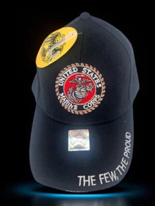 USA Marines Military Cap Hat Licensed Logo The Few and Proud - Picture 1 of 7
