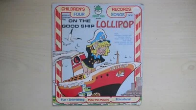Peter Pan Children's Records Four Songs ON THE GOOD SHIP LOLLIPOP 45rpm EP 60s - Image 1 of 4