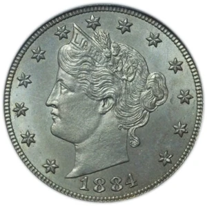 1884 Liberty Nickel MS63 PCGS OGH - Very Choice Piece! - Picture 1 of 5