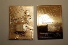 CAL RIPKEN JR 2000 Feel the Game Game Used Bat 23KT Gold Card Sculptured NM-MT