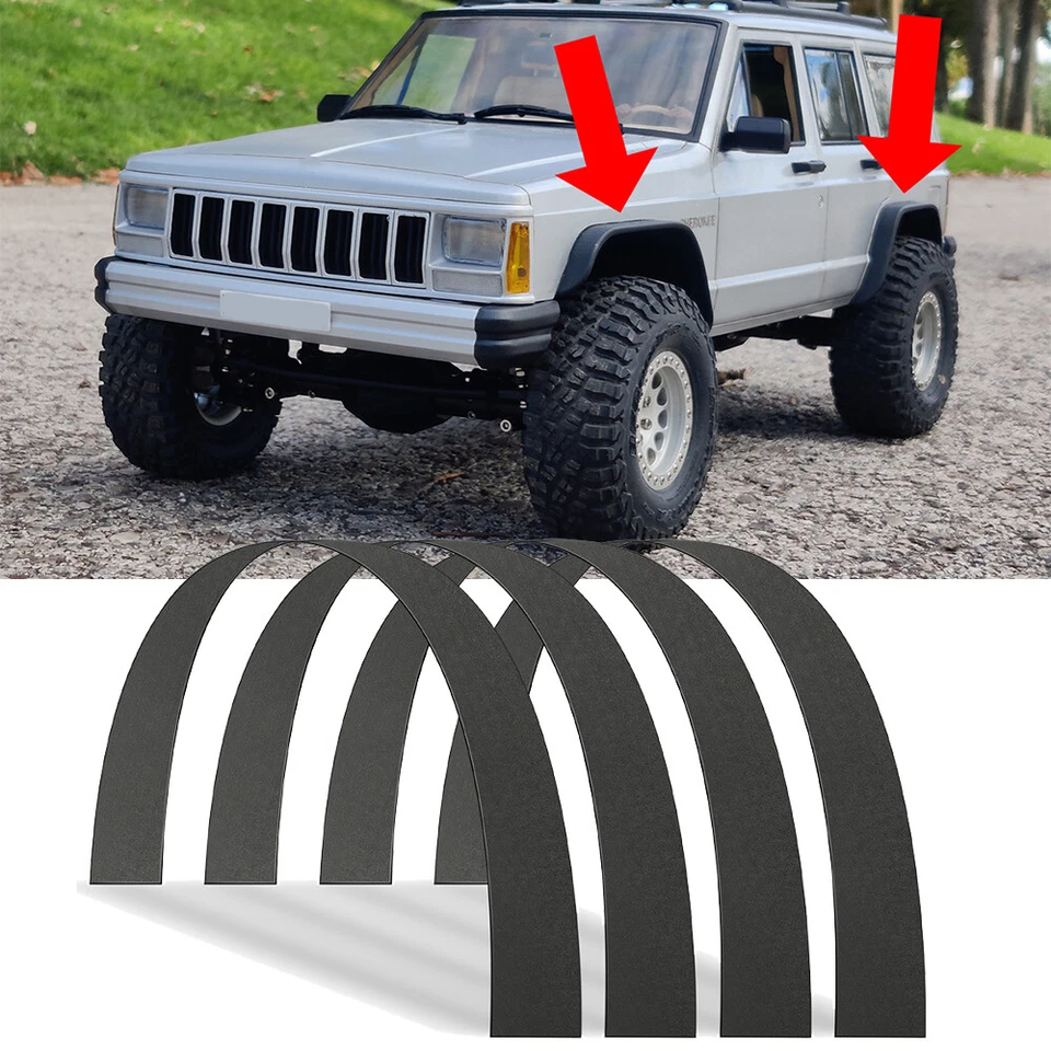 For Jeep Cherokee XJ Pickup 2" Fender Flares Widebody Wheel Arches Molding Trim - Image 1 of 4