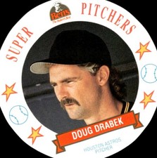 1993 Ben's Bakery Bread Super Discs Doug Drabek Houston Astros #7