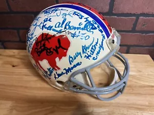 Buffalo Bills handsigniert signed Full Size Riddell Football Helm NFL Alumni - Bild 1 von 18