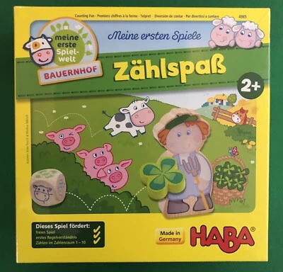 Meine ersten Spiele: ZÄHLSPASS / BAUERNHOF - HABA 4985 ... ab 2 Jahren! - Bild 1 von 4