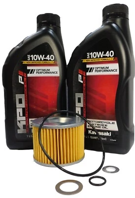 1986-2012 Kawasaki Ninja 250 250R EX250 E F J SE OEM Oil Change Kit KAW09 - Image 1 of 2