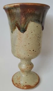 Praise God Pottery Tested By Fire Rob Grimes 6.5" Drinking Glass Goblet Decor - Picture 1 of 5