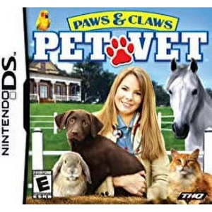 2007 NINTENDO DS PAWS & CLAWS PET VET GAME & MANUAL INSIDE - Picture 1 of 3