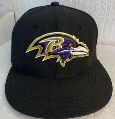 Baltimore Ravens New Era 59Fifty NFL Raised Raven Team Logo Cap Hat New - Imagem 1 de 4