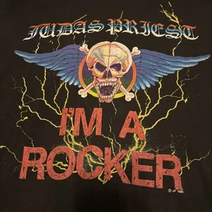 VTG Judas Priest Ram It Down Tour T Shirt 1988 Metal Ozzy Metallica Slayer L - Picture 1 of 14
