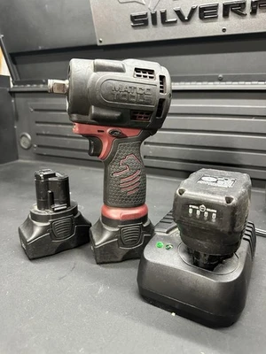 Matco Tools 1/2” Drive Stubby Cordless Impact Wrench w/ 3 Batteries & Charger - Image 1 of 4