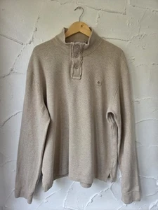 Nigel Cabourn Utility Jumper Mens Extra Large Military Button Sweatshirt Beige - Imagen 1 de 8