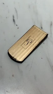Vintage Anson Money Clip 12k Gold Filled Initialed "P" - Picture 1 of 5