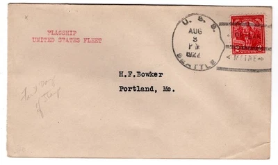 #643 Vermont Sesquicentennial 1928 FDC - Unofficial U/O U.S.S. Seattle Navy - Image 1 of 2