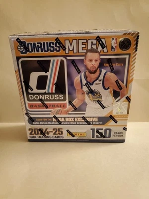Mega caja de baloncesto Panini Donruss 24-25, sellada encontrar hielo agrietado azul 150 tarjetas Foto 1 de 3