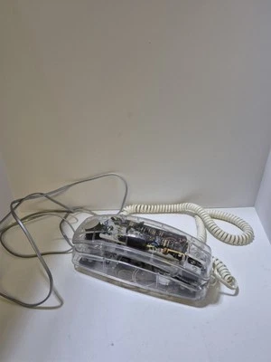 Conair Transparent Push Button Dial Telephone - HAC SW205 - Image 1 of 4