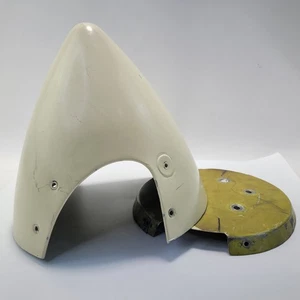 Vintage 12" Aluminum Airplane Propeller Nose Cone Spinner w/Bulkhead - Bild 1 von 10