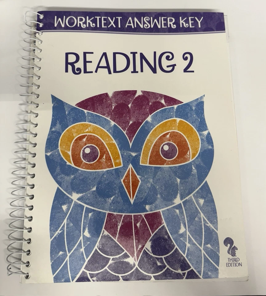 BJU Press Reading 2 Student Worktext ANSWER KEY (3rd Edition) - Image 1 of 4