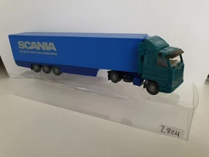Z824 Wiking H0 1:87 LKW Scania Kofferlastzug Wikingmodell - Imagen 1 de 7