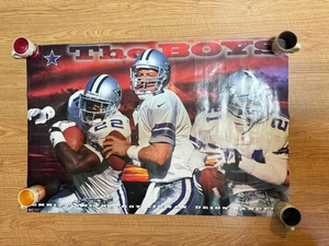Vintage 1996 NFL Dallas Cowboys Poster The Boys Emmitt Smith Troy Aikman Sanders - Bild 1 von 5