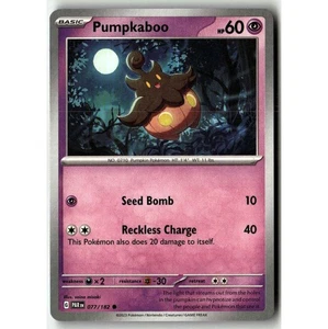 Pumpkaboo 077/182 Sv04: Paradox Rift - Regular Common - Pokemon TCG Card  - Picture 1 of 3